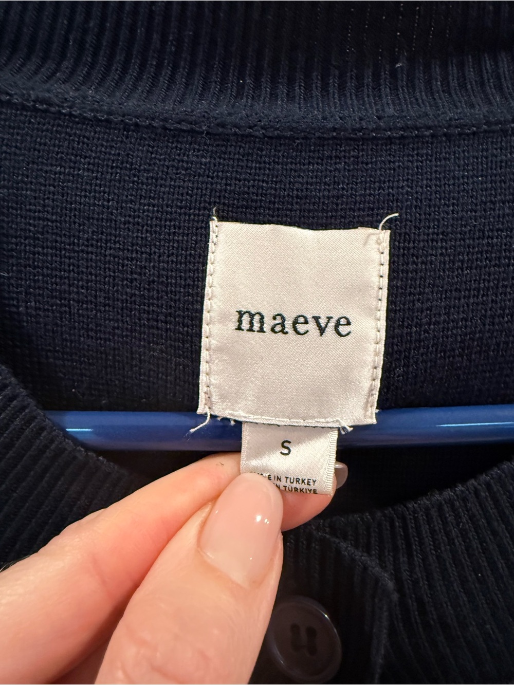 Maeve side stripe cardigan size S - Picture 7 of 8
